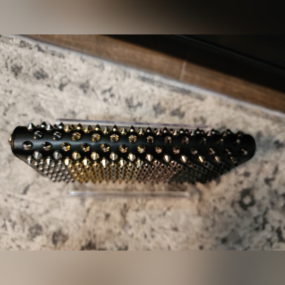 *SOLD* Christian Louboutin Panettone Spike Leather Wallet - Picture 5 of 14